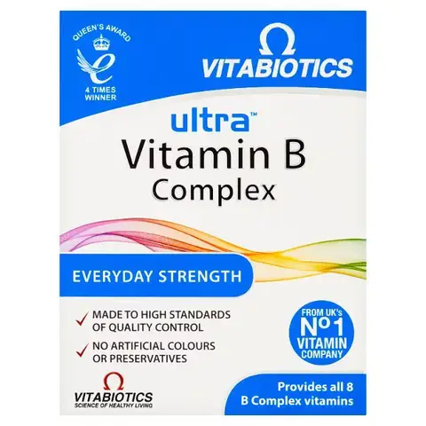 Vitabiotics Ultra High Potency B Complex Energy Support Tablets - 60 Tablets