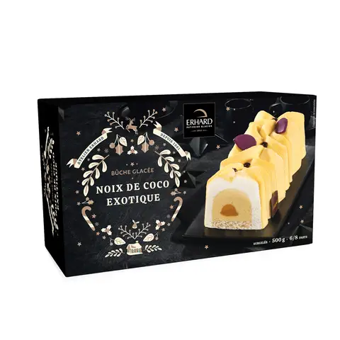 ERHARD Bûche Glacée Atelier Coco Exotique 500g