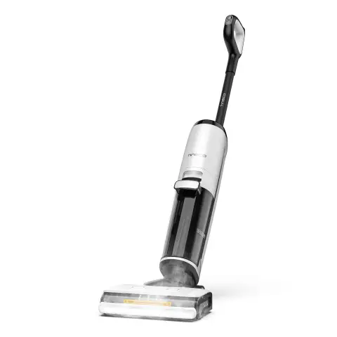 TINECO FLOOR ONE S7 Steam Akku-Dampfreiniger, Dampfmop für harte Böden mit Digitalanzeige, Selbstreinigung, Kantenreinigung, Vortrieb, sicher für Kinder und Haustiere