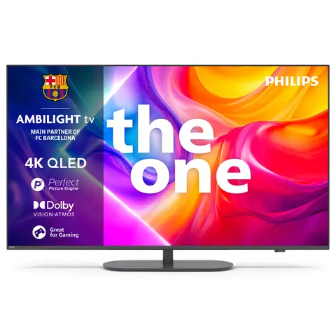 Philips Ambilight 'The One' 43PUS9000 4K QLED Smart TV - 43 Zoll Display mit P5 Perfect Picture Engine Ultra HD, Titan OS, Dolby Vision und Dolby Atmos Sound