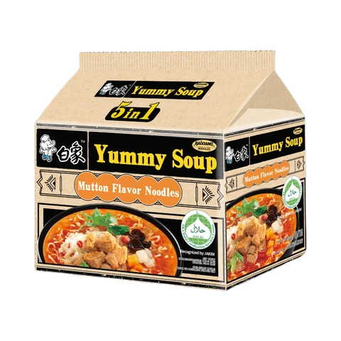 Bai Xiang leckere Suppe Lammfleisch-Nudelsuppe 102g*5