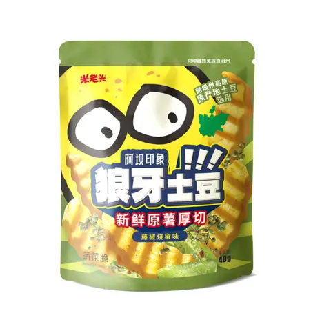 Uncle Pop Thick Cut Potato Chips (Sichuan Pepper) 40g