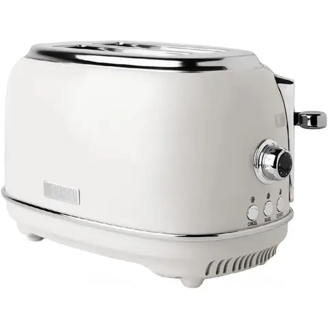 Haden Heritage 2-Slice Retro Toaster, Extra-Wide Slots, Ivory Coated Stainless Steel - 203755