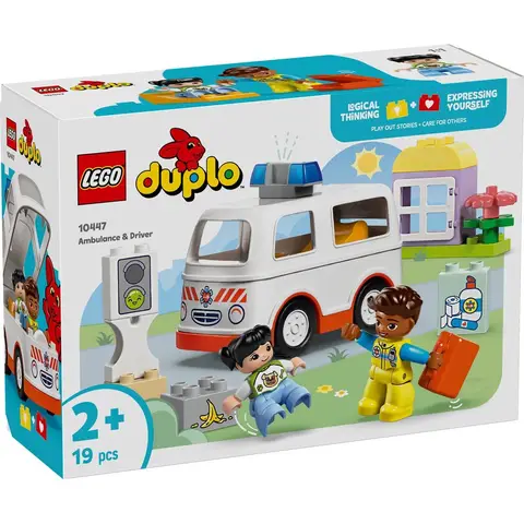 LEGO DUPLO stad ambulance en bestuurder bouwset - 10447, 2 figuren