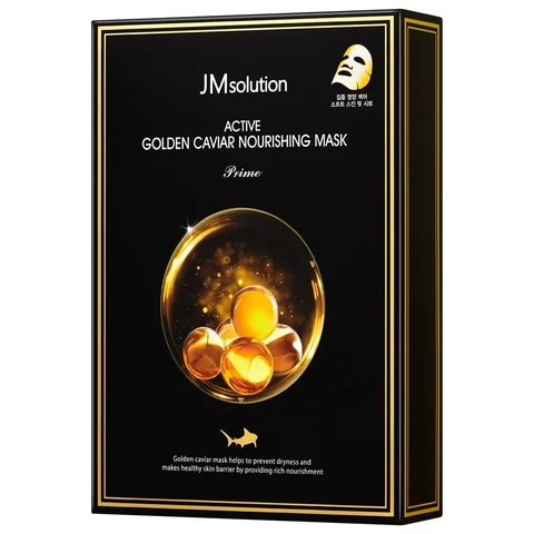 JMsolution Golden Caviar Mask Moisturizing Soothing Repair Anti-Facial Firming 10pcs Golden Caviar Moisturizing