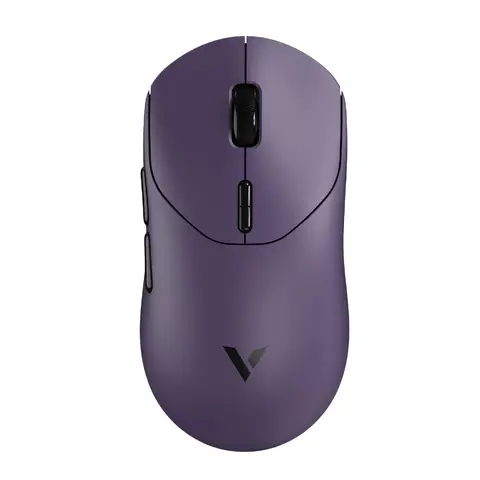 RAPOO VT2 Wireless Gaming Mouse， True 8K Wireless Polling Rate， 53g Lightweight， Up to 750 Hr Battery， Nordic nRF54L15 MCU， 100-Million Mechanical Switch， 10 Programmable Buttons， Macro Enabled - Purple