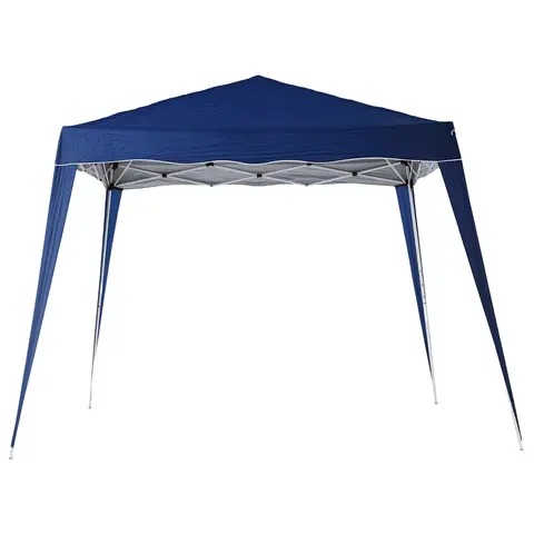 Outsunny 3 M x 3 M Base/ 2.5 M x 2.5 M Top Pop Up Gazebo, 2 Person Setup Instant with Carry Bag, Height Adjustable Slant Leg Party Tent Instant Event Shelter for Garden, Patio