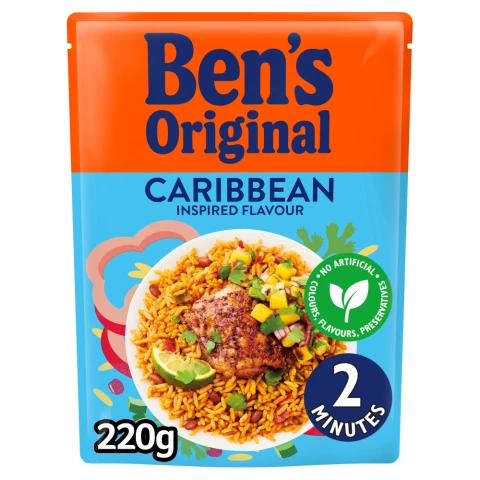 Bens Original Caribbean Style Microwave Rice 220g
