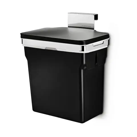 Simplehuman 10L In-Cabinet Kitchen Cupboard Bin, Heavy-duty Steel Frame