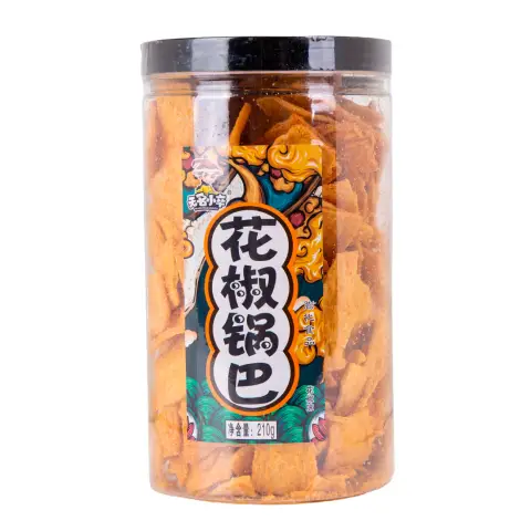 Wumingxiaozu Sichuan pepper flavour crust (Spicy flavour) 210g 无名小卒花椒锅巴麻辣味210g