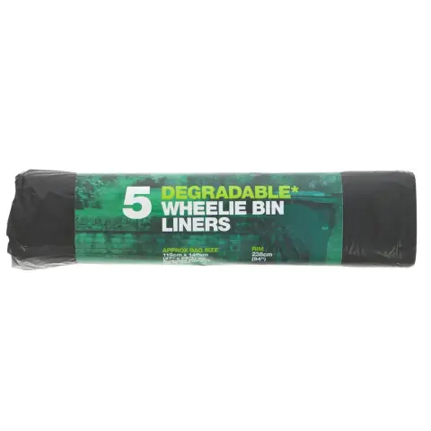D2W - Wheelie Bin Liners 240L - 100% Degradable, 119x140cm - ROLLS