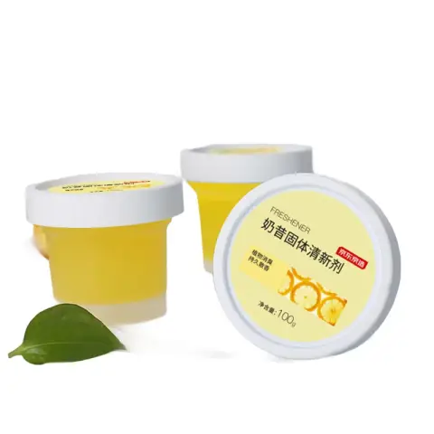 J.ZAO Milkshake Solid Air Freshener Lemon 3-Pack for Bathroom Deodorization and Wardrobe Deodorization