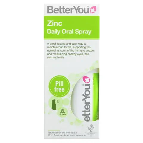 BETTER YOU - Zinc Oral Spray - Natural Lemon & Lime Flavour - 50ML