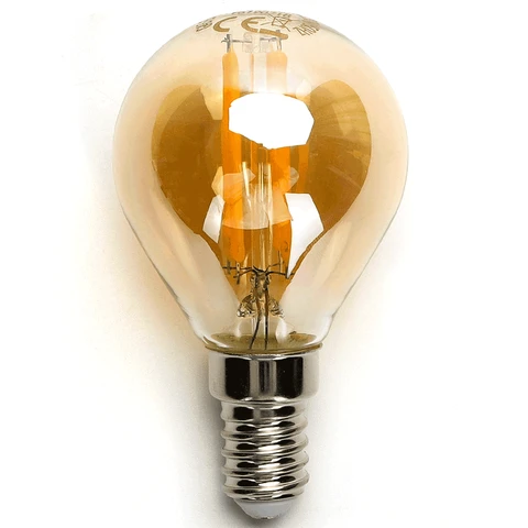 Aigostar LED Filament bulb G45 E14 8W 2200K Gold-plated lampshade 6 pcs in kraft box UK