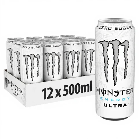 MONSTER Boisson Énergisante Energy Ultra White Zéro Sucre 12 x 500 ml