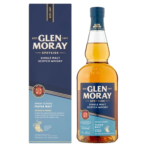 Glen Moray Peated Malt Whisky 70cl