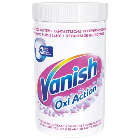 Vanish Oxi Action Poeder - Vlekverwijderaar voor witte was - 1,5 kg