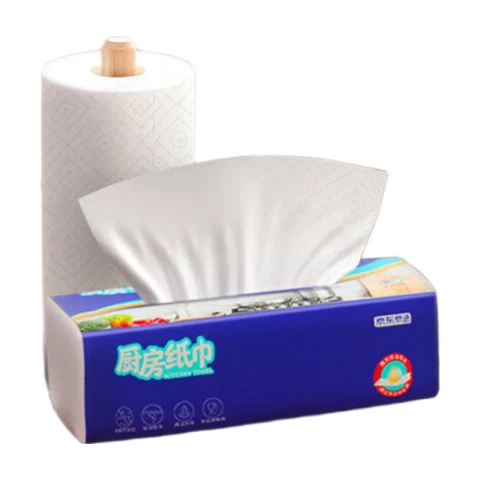 ochama x J.ZAO Einweg-Handtuch - 8 Packungen mit ausrollbaren Papiertüchern - 80 Blatt - Servietten-Geschirrtücher, 8 Packungen * 80 Blatt