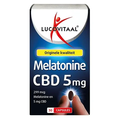 Lucovitaal Melatonine CBD 5mg 30 capsules