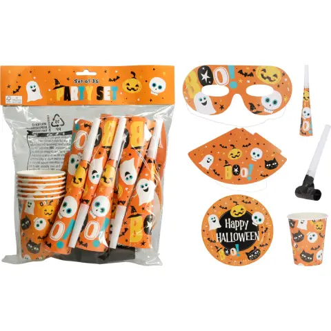 PARTY-SET HALLOWEEN-DESIGN