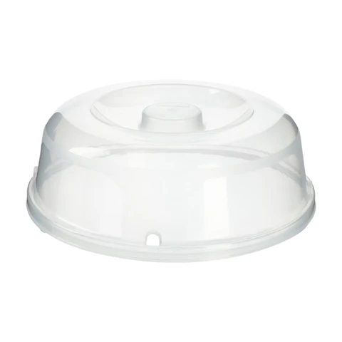 Curver magnetrondeksel - rond - diameter 27 cm - transparant - kunststof vet-/spattenbescherming - premium opbergoplossing - duurzaam - moderne huisorganisatie