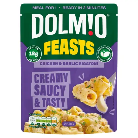 Dolmio Feasts Chicken & Garlic Rigatoni 250g