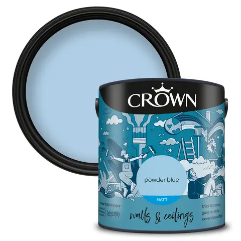 CROWN Matt Emulsion Powder Blue 2.5L