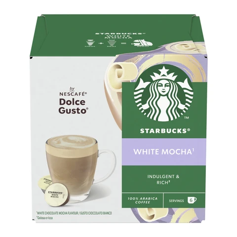 Starbucks Dolce Gusto Mocha White Mocha 12 Capsules 123g