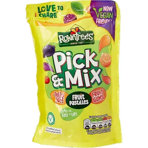 Rowntree's Mixed Pouch Bag Vegan 150g