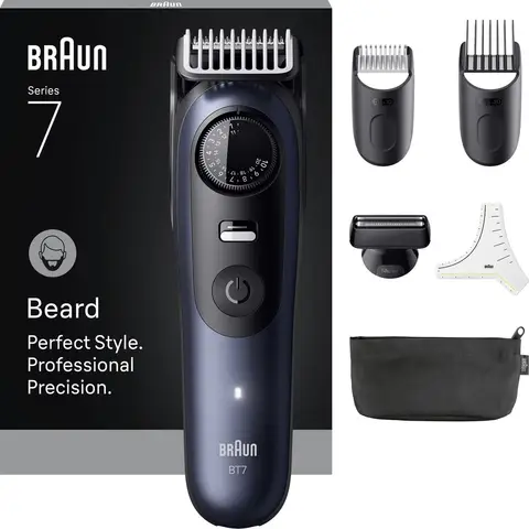 Braun BT Styler BT7520 Bartschneider - 1 Stück - 5-in-1-Trimmer - 39 Längeneinstellungen - LED-Display