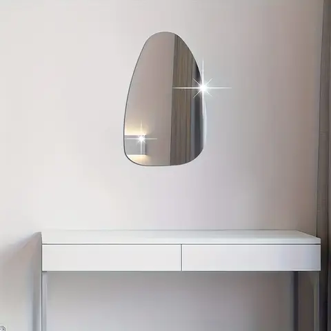 1pc PVC mirror sticker, irregular mirror sticker, wall decoration, 20*30cm