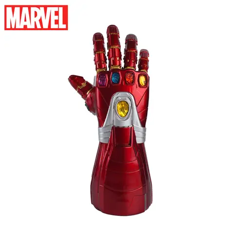 1pc Marvel Iron Man Infinity Gauntlet Piggy Bank Officially Licensed Coin Bank Figurine Money Box Savings Jar Cute Cartoon 3D PVC Stereo Collectible Desktop Organizer Home Decor Waterproof Shatterproof Decorative Gift
