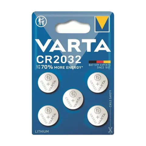 Varta 6032101401 - Knopfzellen Set 5X CR 2032 Elektronik