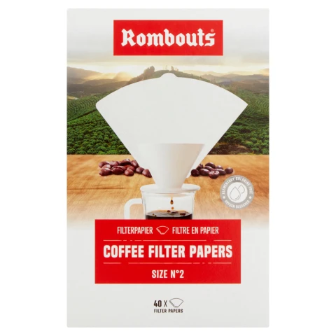 Rombouts Coffee Filters No.2 40 pack