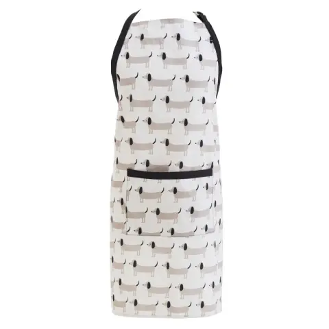 Maison by Premier Kitchen Apron Sausage Dog Cream/Black