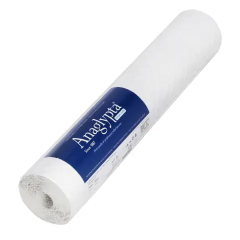 Anaglypta Wallpaper Amber Vinyl Textured Paintable White 0.53x10m