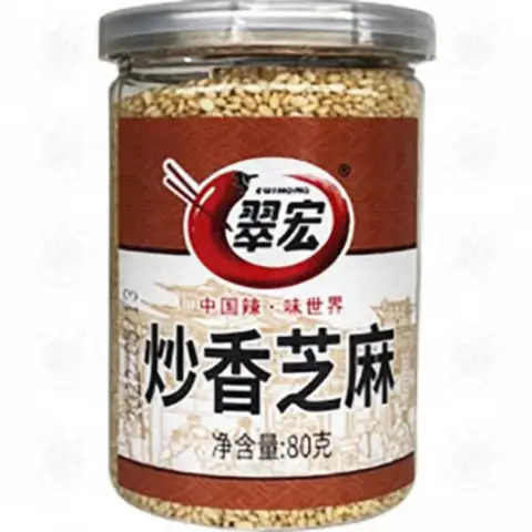 Fried Sesame 80g/bottlr  炒香芝麻 80g/瓶