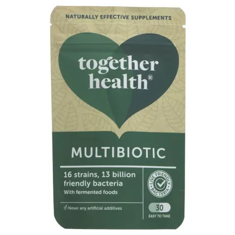 TOGETHER HEALTH - Multibiotic - 16 Strains - 13 Billion CFU,Fermented Foods - 30 CAPS