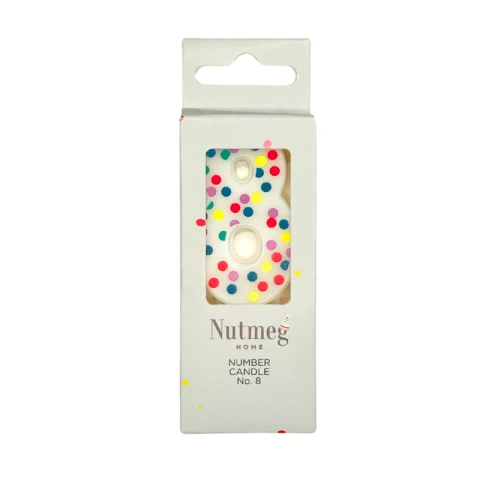 NUTMEG SPOT NUMBER CANDLE NO.8
