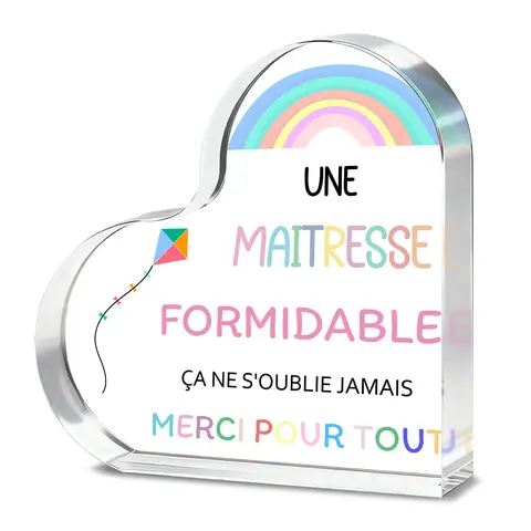 Alphynix Plaque cadeau pour maîtresse des écoles en acrylique