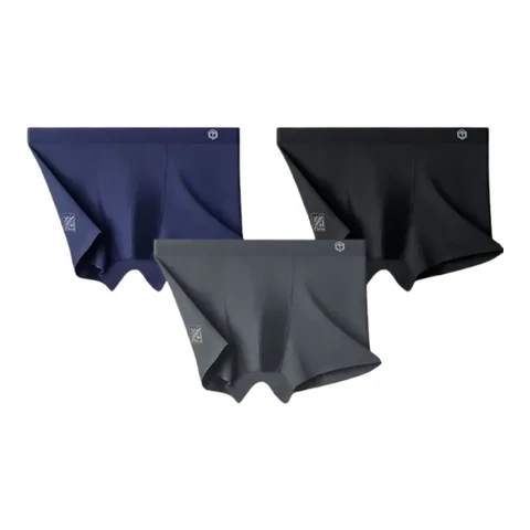 ochama×J.ZAO Men's Modal Boxer Brief - Men's Underwear - 60 Count Modal - Antibacterial - 3 Pack, XXXL Men 3XL