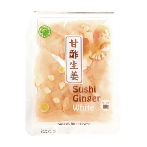Tranches de Gingembre pour Sushi Nature's Best Harvest Blanc 80g