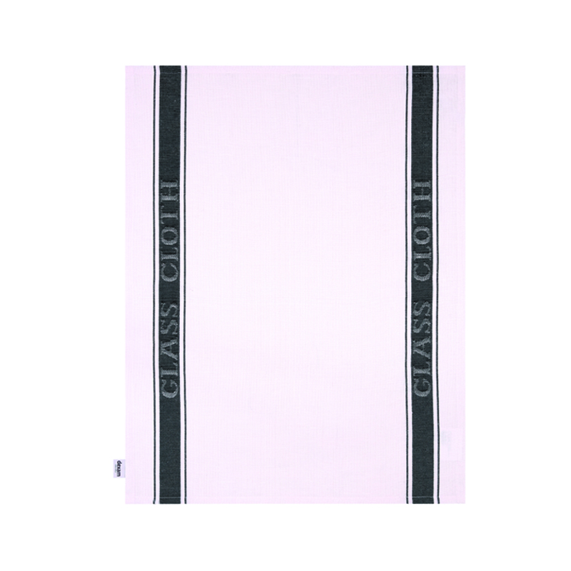 Dexam Glass Cloth Love Colour Cotton/Linen Black 50x70cm