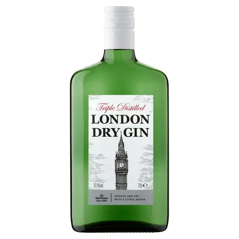 Morrisons London Dry gin 37.5% 70cl