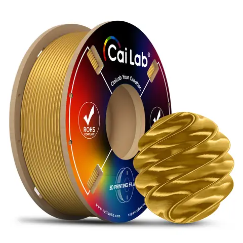 CAILAB Filament pour Imprimante 3D PLA Silk - Or