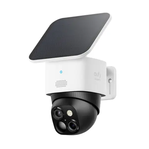 eufy SoloCamS340 Caméra de surveillance solaire sans fil WiFi pour l’extérieur, 360°, 3K, sans angle mort, Wi-Fi 2,4 GHz, pas de frais mensuels, compatible HomeBase 3 [Classe énergétique A]