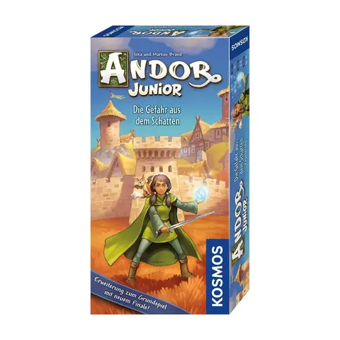 KOSMOS 68308 ANDOR JUNIOR - Die Gefahr aus dem Schatten, Erweiterungs-Brettspiel mit neuem Finale zum preisgekrönten Grundspiel, für 2-4 Spieler ab 7 Jahren
