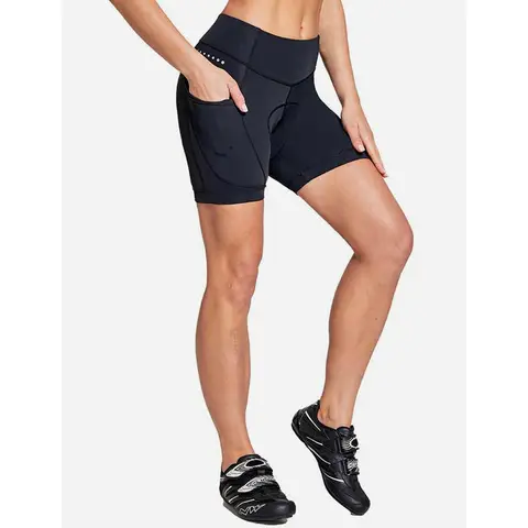 baleaf Women's 4D Padded Cycling Shorts Underwear with Pockets, Black XL