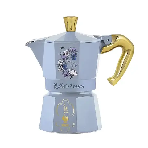 Bialetti Moka Express Espressokocher, Bridgerton-Edition, 3 Tassen