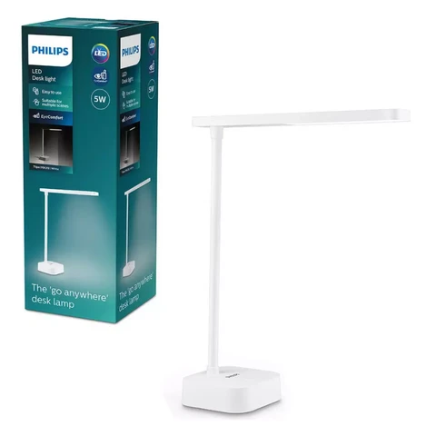 Philips Table Lamp Tilpa LED USB Rechargeable 3 Brightness Settings 18W White